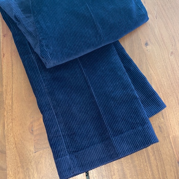 Peter Christian Navy Blue Pleated County Corduroy Pants 36”W 33”L - Picture 7 of 7